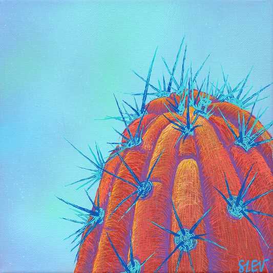 Acid Spikes Cactus Art Print