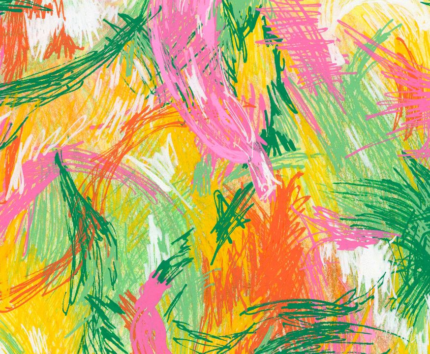 Jumbled Banana Jungle Art Print