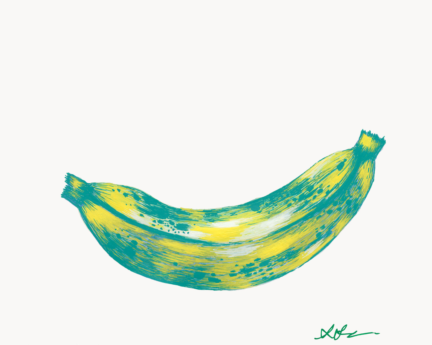 Sorbet Banana Art Print